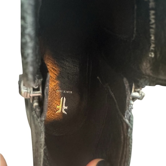 Frye Judith Double zip ankle Boot in Black 9.5 Bootie - Picture 7 of 8